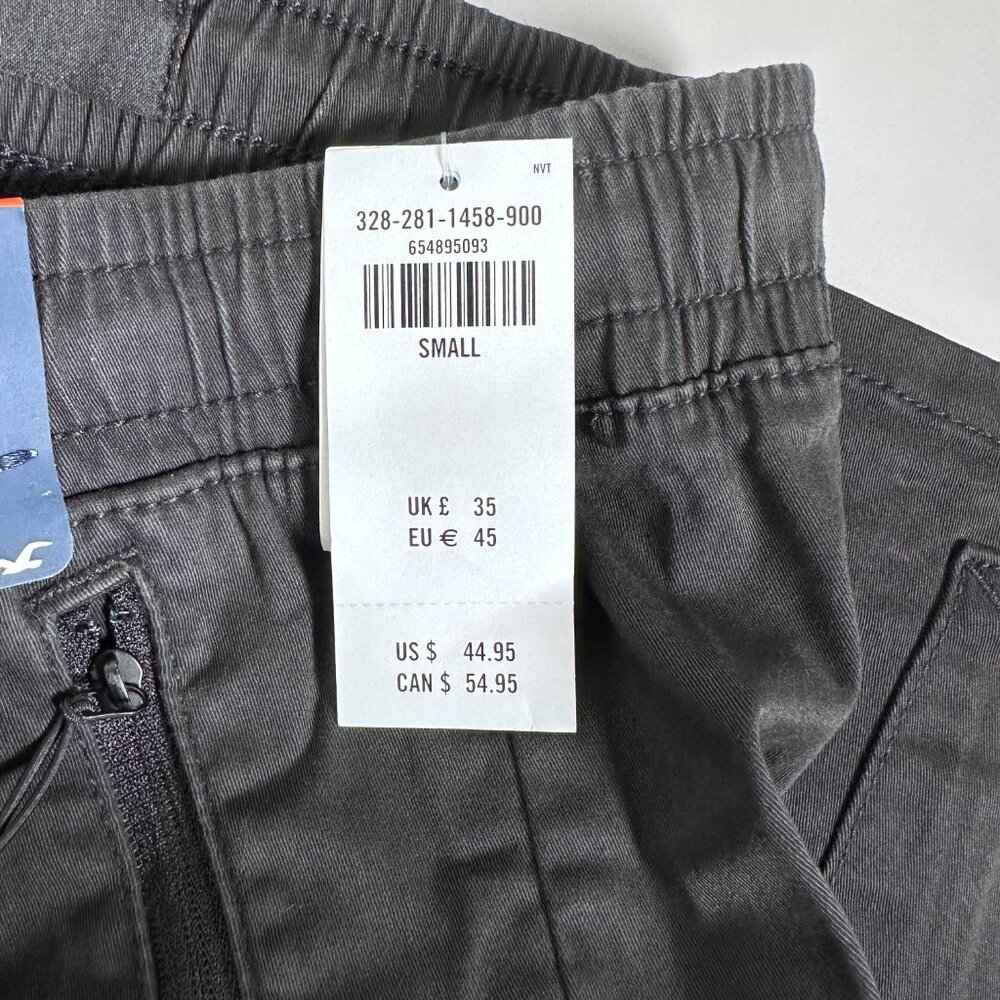 Men's Hollister Twill Cargo Jogger Short 7'' S - Picture 5 of 5